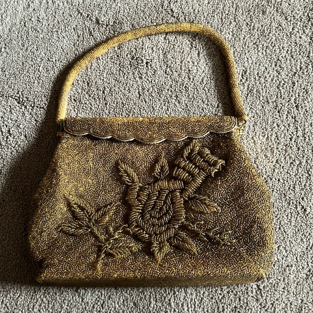 1950s beaded evening purse